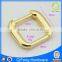 F-332 square buckle bag ornament metal shiny gold