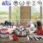 Red Kitchen appliance 24pcs palm restaurant induction cookware