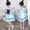 Chinese Factory Direct Wholesale All Cotton Kids Summer Short Sleeves Dress Princess Girl Dress