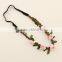 Wholesale BOHO style beach/party/wedding floral hair headband, flower crown ,elastic flower headband