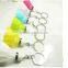 Colorful real feather badminton key /ring chain, cheap price promotion badminton keychain