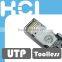 Direct Attach Tool-less Angled RJ45 UTP Modular Plug for Cat6A Cable