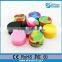 wholesale non stick oil silicone jar,colorful wax container,small silicone jar