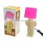 Shy boy design writing table lamps with base swicth modern battery operated table lamps with shade