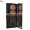 Three color sable hair single eyebrow brush with palette