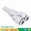 JULY manufactory made pneumatic Y branch plastic joint tubes tee pipe fittings