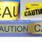 PE NON adhesive warning tape Caution Just Married Tape Crime Scene Style Party Tape
