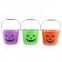 New Plastic Halloween Pumpkin Party Candy Buckets Decor Prop