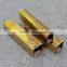 Foshan 304 Embossed Golden Color Stainless Steel Pipe and Tube for decoration