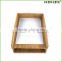 Bamboo a4 paper holder/ paper storage tray/ letter tray Homex-BSCI