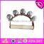 Wholesale baby musical wooden hand shaker bells W07I088