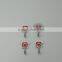4pcs Durable Mini Adhesive Plastic/Metal Wall Hook with Sticker