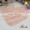Antique beautiful heart shape chiffon rose flower applique for baby skirts