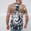 2017 High Quality New Design Summer Custom Black Gym Wear Comfortable 100% Polyester Fashion Men's Printing Sport Tank Tops