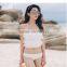 Wholesale young girl white transparent bikini sexy sling bikini