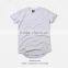 Customized Cheap Men O-neck Short Sleeve Long Line T-shirt