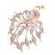 Wholesale fashion apparel accessories peacock shape lady brooch