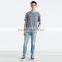latest design plain light blue mens jeans denim casual wear