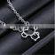 zinc alloy material simple hollow deer sheep pendant choker necklace