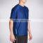 Zipper Media Pocket Running Tee Sport Fit V-Neck Shirt Breathable Fabric 92% Polyester 8% Spandex Perforated Knit Fabric