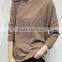 2016 new fashion long sleeve casual women t-shirt with pocket wholesale