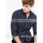 Spots print classic collar white button slim fit fashionable casual men's shirt for 2016