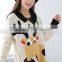 Women's cashmere lovely Reindeer Ugly Christmas Sweater Jumper