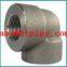 stainless ASTM A182 F304h threaded elbow