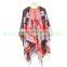 Wholesale Ladies White Fur Shawl/ Stock Yarn and Rabbit Fur Knit Fur Scarf