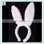Girls White Lace Easter Party Bunny Rabbit Ears Headbands HPC-0743