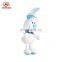 Custom your own design cuddly soft plush toy hugging plush rabbit