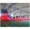 red color inflatable obstacle course, 2 sections inflatable obstacle, combination obstacle course