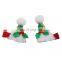 Hot selling chirstamas gifts cute Snowman Tree Deer shape hairpin