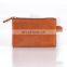 Factory Low Price Fashion Design Top Sale Leather Zipper Ladies Coin Purse