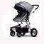 Factory Wholesale High-End New style and Luxury Aluminum Alloy Baby Stroller,Can Sit and Lie Baby Pram,