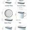 High Quality Tableware round ceramic dishes natural porcelain soup plate