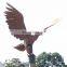 Animal Statue Corten Steel Abstract Eagle Sculpture