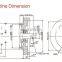 dc motor hydraulic 24v 800w 3200r/min O.D 80mm