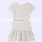 Cute Printed Toddler Casual Dress Organic Cotton Little Girls Summer Dress
