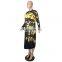 European and American fashion loose print thickened Long Sleeve Dress women clothing casual dress women