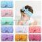 23Colors Baby Girl Headband with pearl bow Toddler Solid Color Headwear