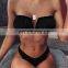 2020 New Arrival Solid Color Swimwear Swimsuit Women Sexy Beach Bikini