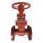 Russia standard carbon steel stem rising flange type cast iron gate valves