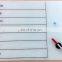 Customized frameless glass planner board, calender glass writing board