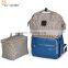 OEM PU fashion waterproof mummy baby bag with large storage pocket