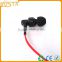 Colorful Metal in ear wired earphone with MIC and remote control for mobile phone