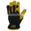 HANDLANDY Dexterity Breathable Cowhide Leather Palm Gardening Truck Driving Safety Hand Working Leather Gloves