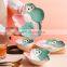 Japanese cute children's tableware set creative dinosaur baby ceramic plate