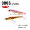 New Color Factory Wholesale 95mm 44g  Heavy Sinking Saltwater Minnow Luminous Lure Japanese Style Fishing Lure Big