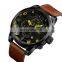 OEM custom quartz watch movement price SKMEI quartz leather watches#1309